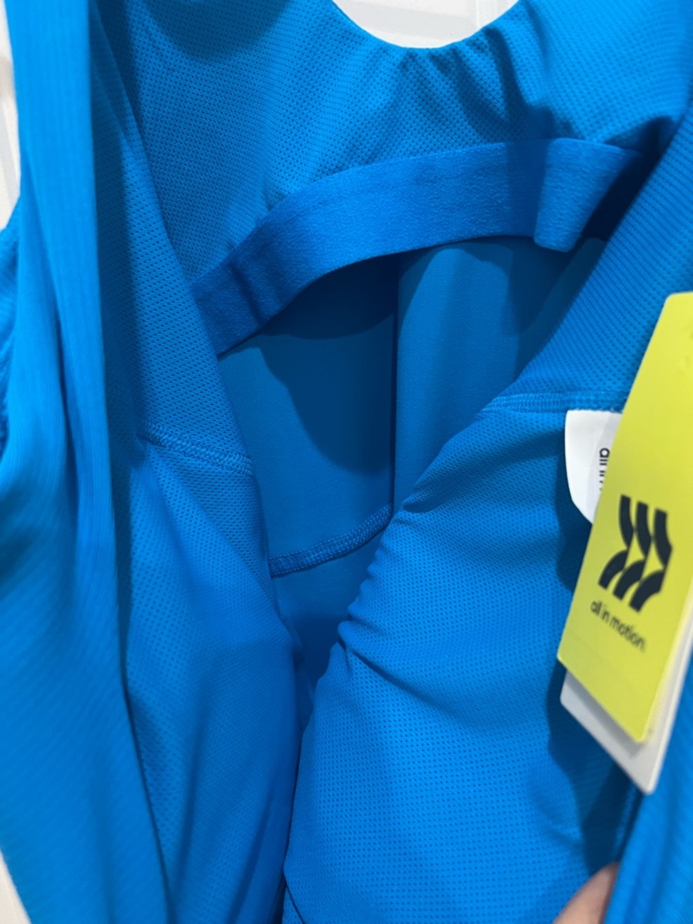 all in motion Electric Blue Athletic Tank Romper - Picture 6 of 7